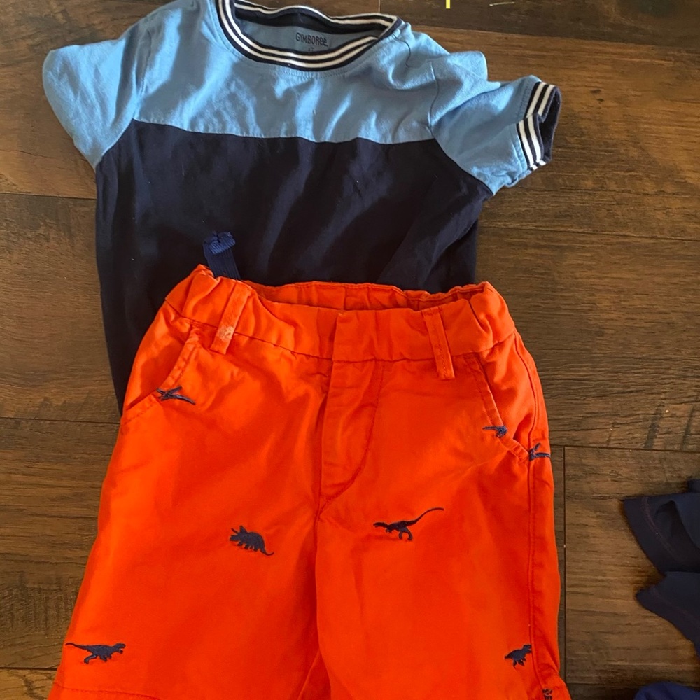 Gymboree top and Gap Shorts 2t